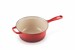 Casserole Sauteuse 2-en-1 En Fonte Émaillée 22 cm Cerise avec Intérieur sable